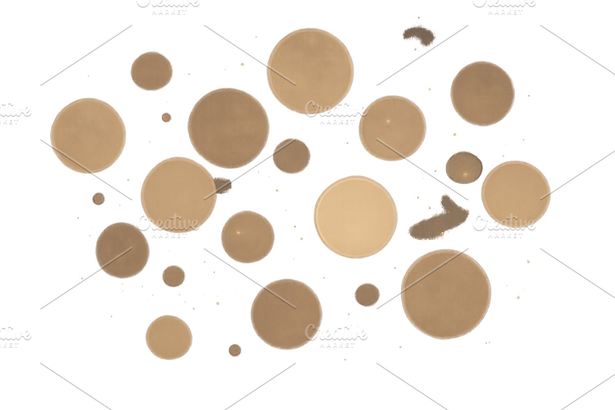 Different shades of beige circles, an Illustration by ZinetroN