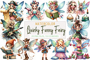 Quirky Funny Fairy Clipart, an Illustration by DreamArtGraphic (Thumbnail 1 of 5)