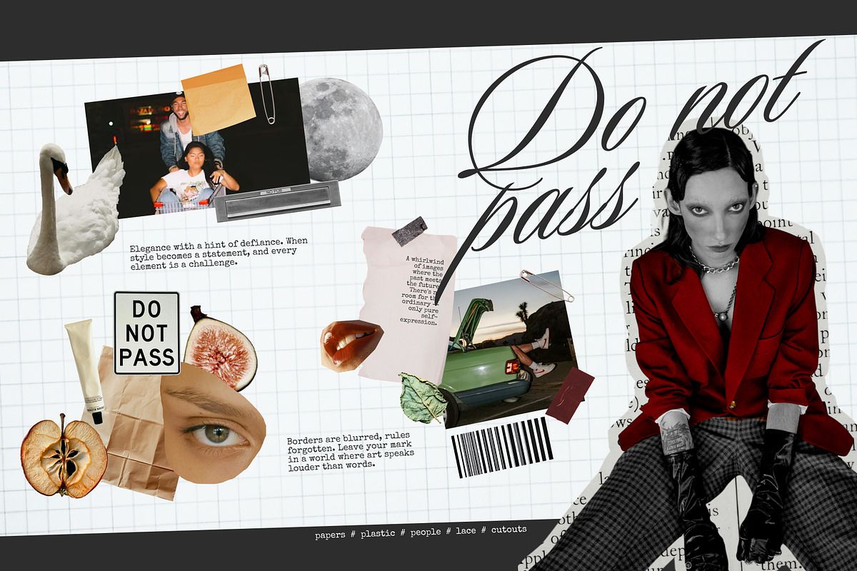 Do not pass # Collage Pack, an Object Graphic by Feelsoul (Photo 1 of 11)