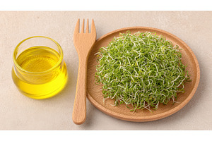 A selection of microgreens and, a Food & Drink Photo by ZinetroN