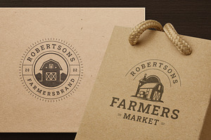 Farm Logos & Badges Vintage Style