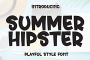 Summer Hipster | Script Font, a Script Font by Scratchones (Thumbnail 1 of 8)