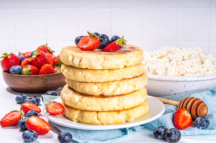 Cottage cheese pancakes, a Food & Drink Photo by Rimma