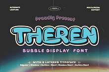 Theren - Bubble Display Font