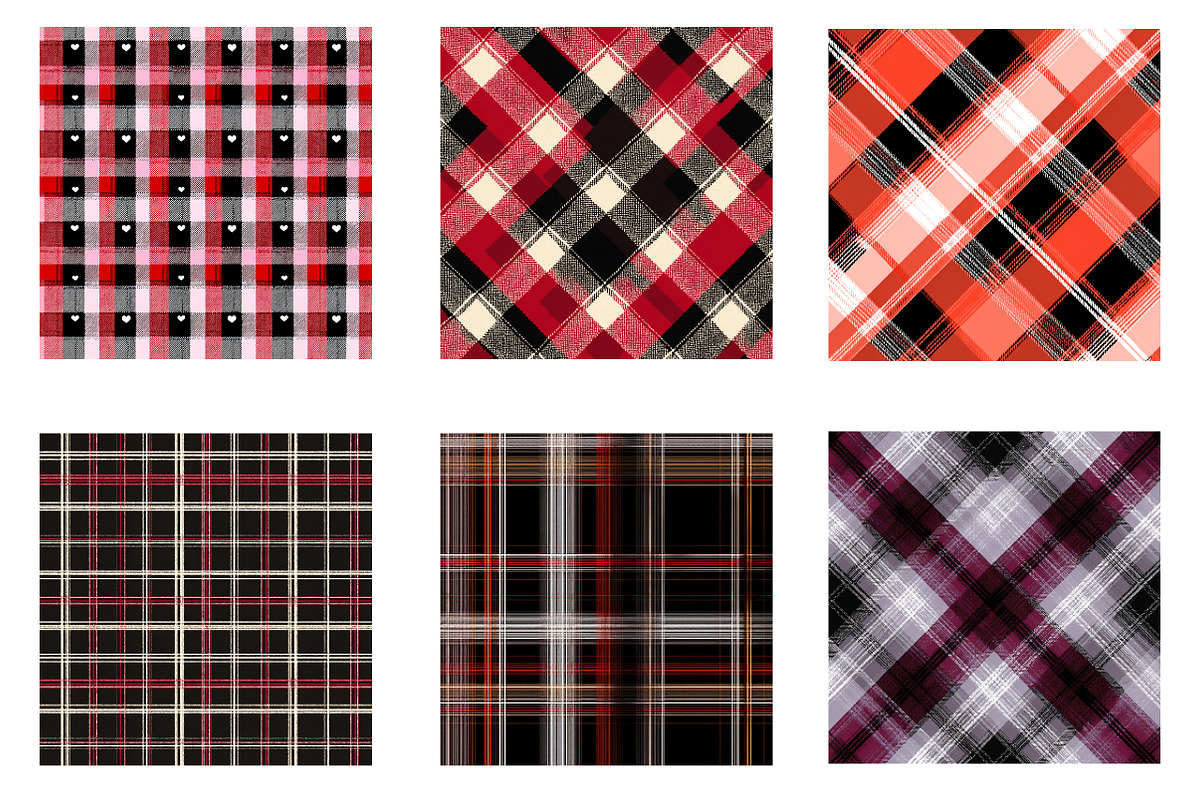 Green Pink Plaid Digital Paper, an Illustration by Designworld (Photo 3 of 6)