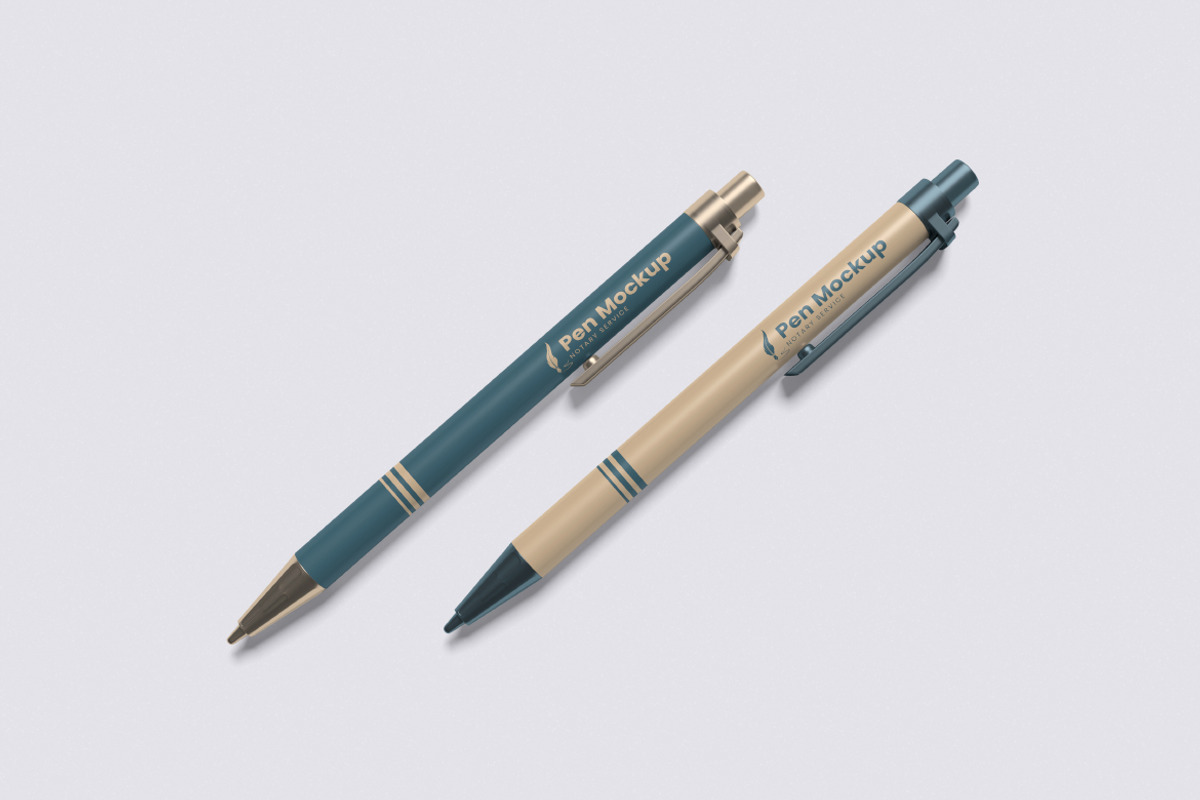Ballpoint Pen Mockup Bundle Set, a Pens & Pencil Mockup by Rielismee (Photo 4 of 5)