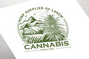 Cannabis Logo, a Branding & Logo Template by Shwet Art (Thumbnail 1 of 3)