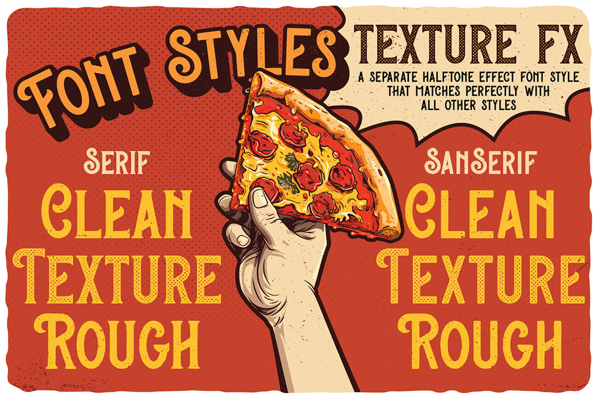 Pizza Gang - Serif & Sans Serif, a Serif Font by JumboDesign (Photo 4 of 5)