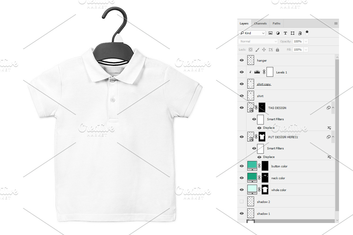Boys shirt Mock-up, a Shirt Mockup by RM_design (Photo 2 of 2)
