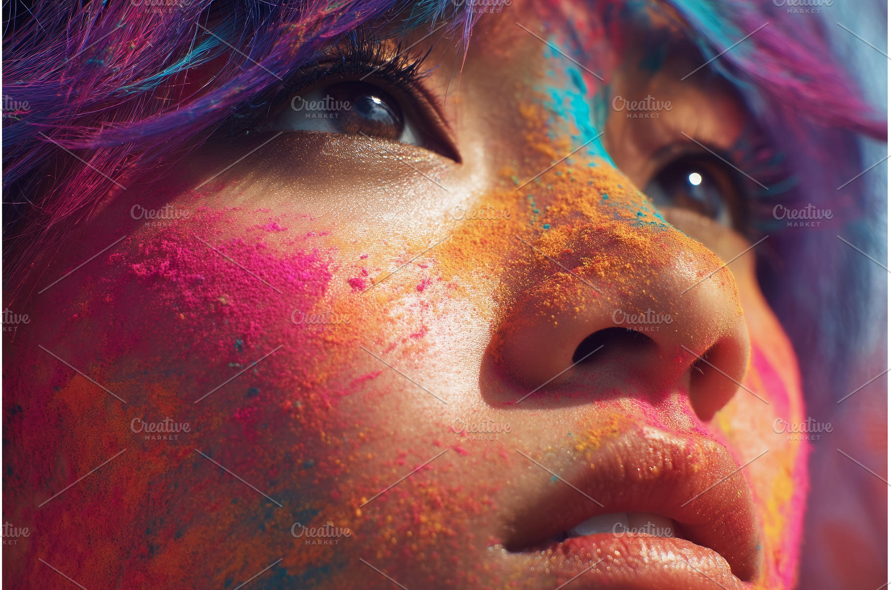 The face of a woman is decorated, a Person Photo by ZinetroN