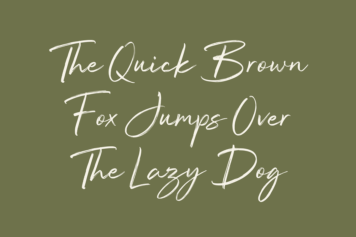 Renotis Brush - Brush Script Font, a Script Font by Nirmana Visual (Photo 3 of 10)