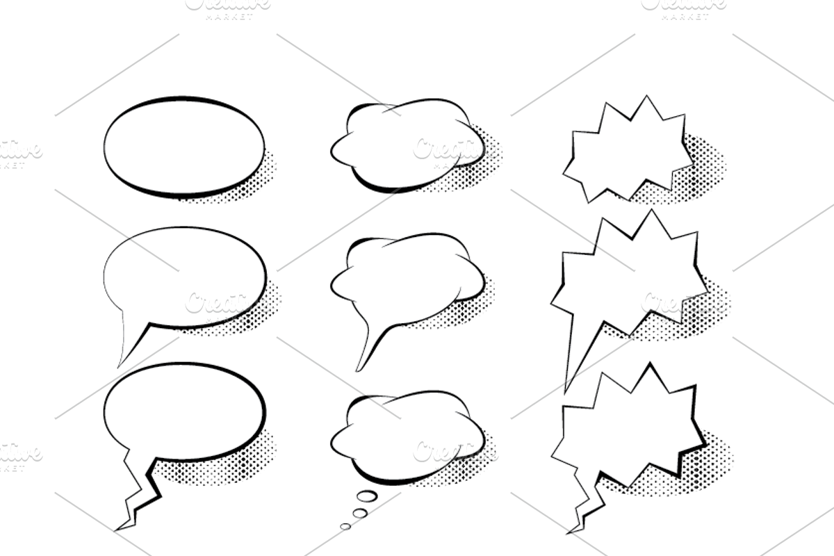 Comic Book Bubbles, a Graphic by jona.stevens (Photo 4 of 4)