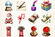Letters to Santa Christmas Clipart S, an Illustration by DreamCafeArt (Thumbnail 3 of 4)