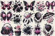 Soft Black & Pink Spring Sublimation, an Illustration by Wow Magic (Thumbnail 1 of 2)