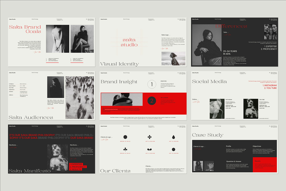 SAKA | Brand Strategy Template, a Presentation Template by Graphpexel (Photo 10 of 11)