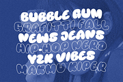 Bloombang - Bubble Display Typeface, a Handwritten Font by Pekotype (Thumbnail 6 of 11)