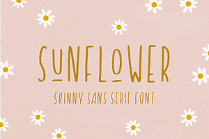 Sunflower - Skinny Sans Serif Font