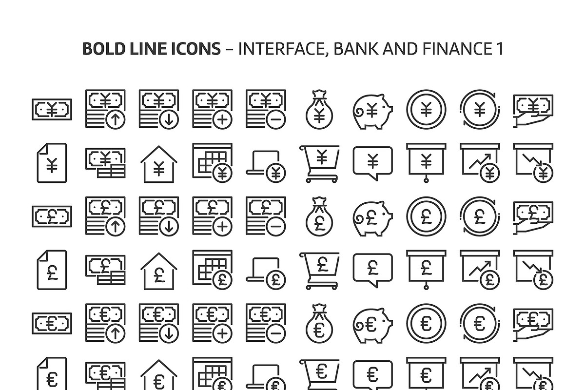 Bold Line Icons, an Outline Icon by Howcolour (Photo 127 of 151)