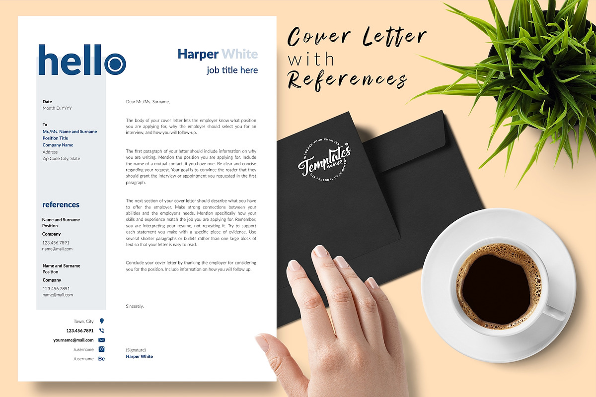 Creative Resume Format / CV - Harper