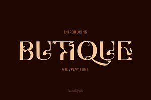 Butique Display Font