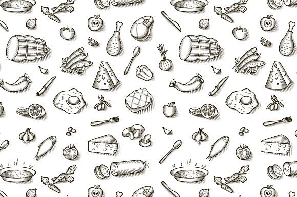Vintage Food Patterns preview 6