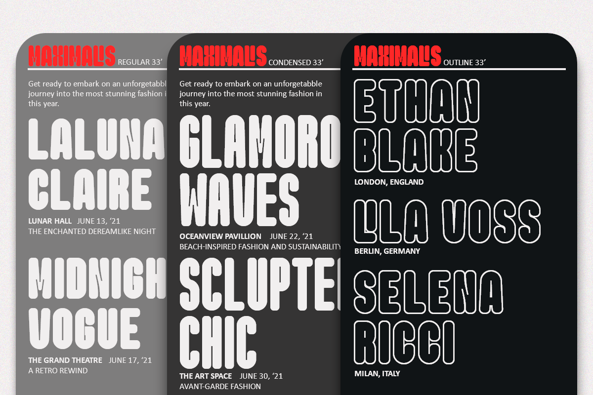 Maximalis, a Sans Serif Font by Say Studio (Photo 2 of 13)
