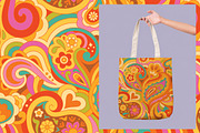 Peace & Love – Psychedelic Patterns, a Pattern Graphic by PenguinHouse (Thumbnail 2 of 7)