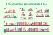 Book Shelves Illustration, a Graphic by 35lab (Thumbnail 4 of 7)