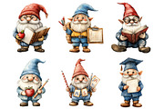 School Gnomes Clipart PNG, an Illustration by SinaCreation (Thumbnail 3 of 5)
