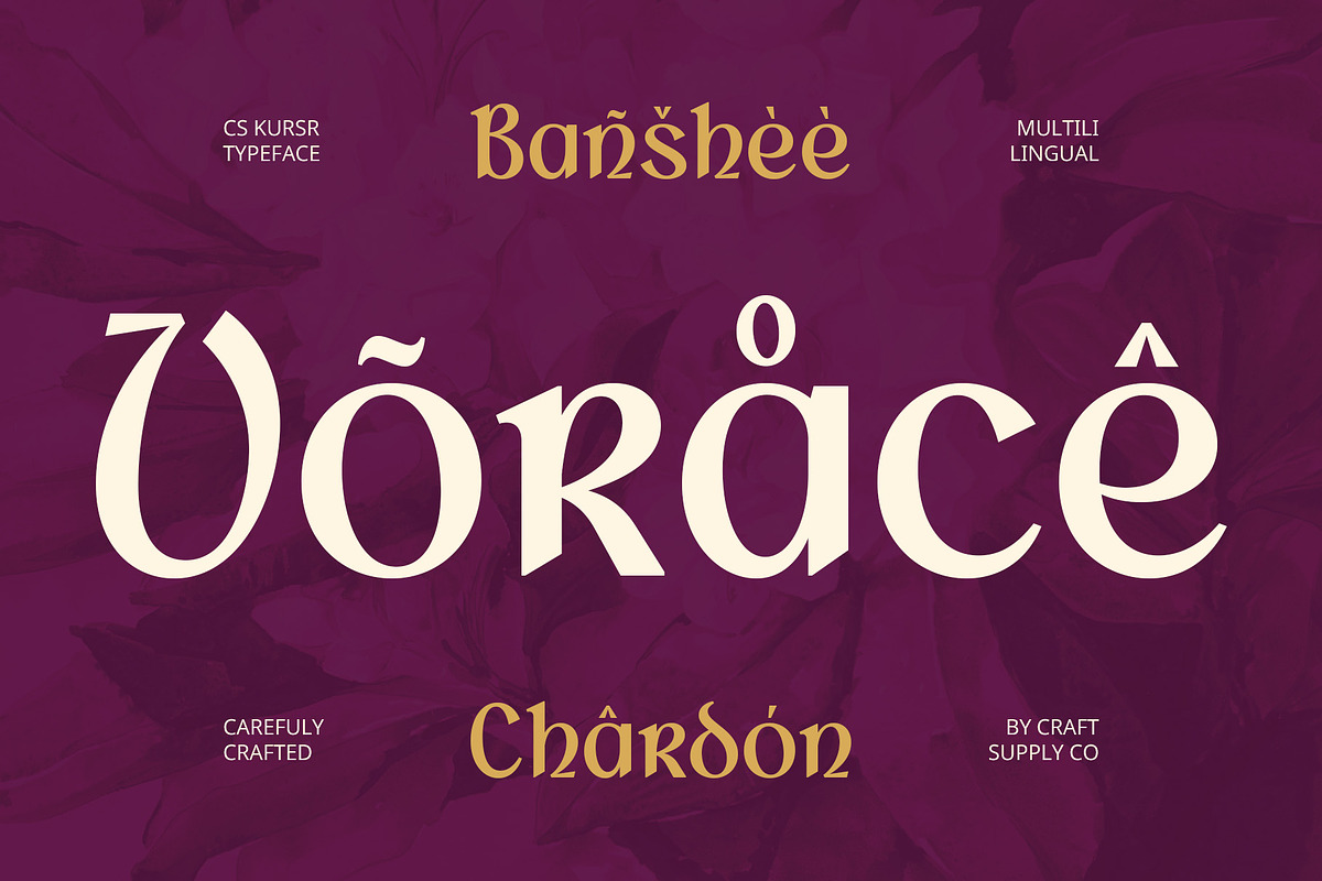 CS Kurse – Uncial Font, a Sans Serif Font by Craft Supply Co. (Photo 6 of 8)