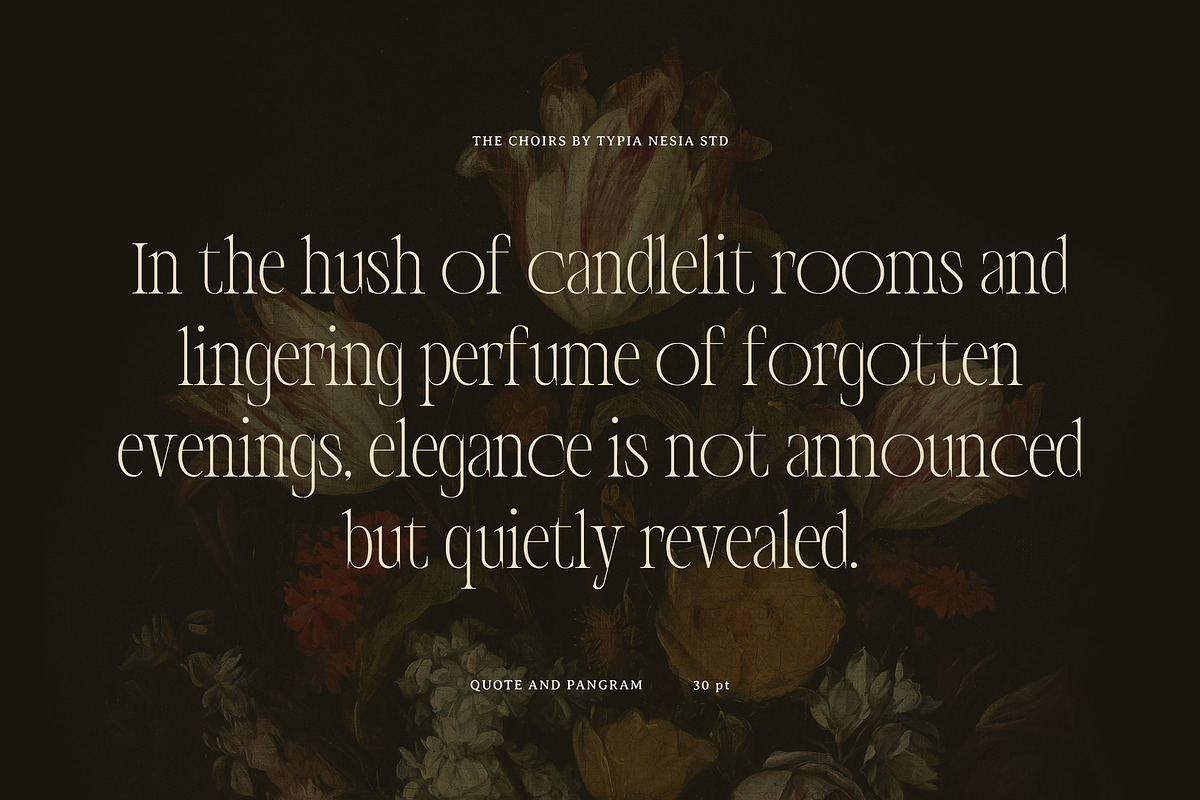 The Choirs - Beauty Elegant Ligature, a Serif Font by Typia Nesia (Photo 8 of 16)
