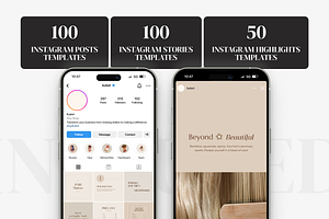 Hair Salon Instagram Template Canva