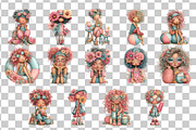 Summer Girl PNG Clipart Watercolor, a Seasonal Illustration by Nicolle's Colorful Art (Thumbnail 2 of 3)
