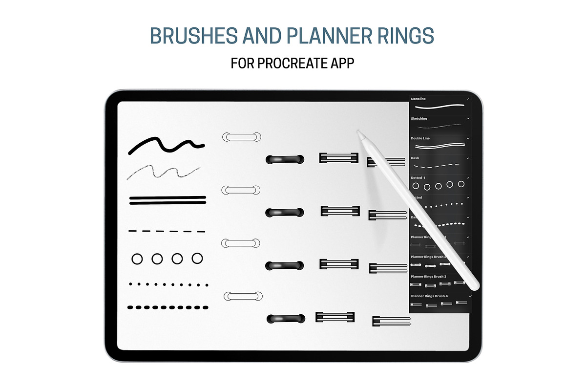 Planner Creator Procreate Brushes, a Brush Add-On by Brush Lab (Photo 5 of 8)