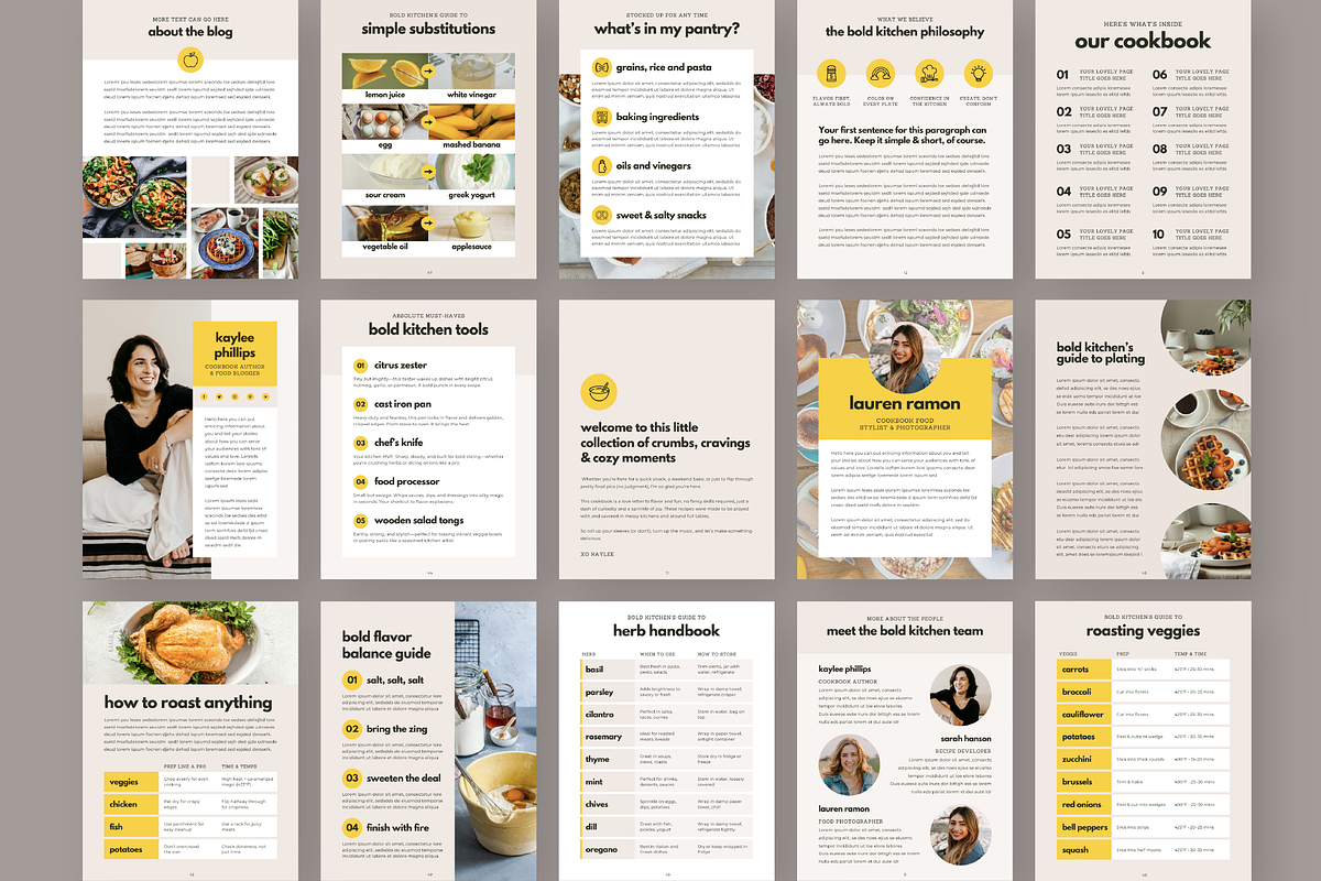 Food Creator Cookbook Template, a Magazine Template by Studio Soluna (Photo 9 of 10)