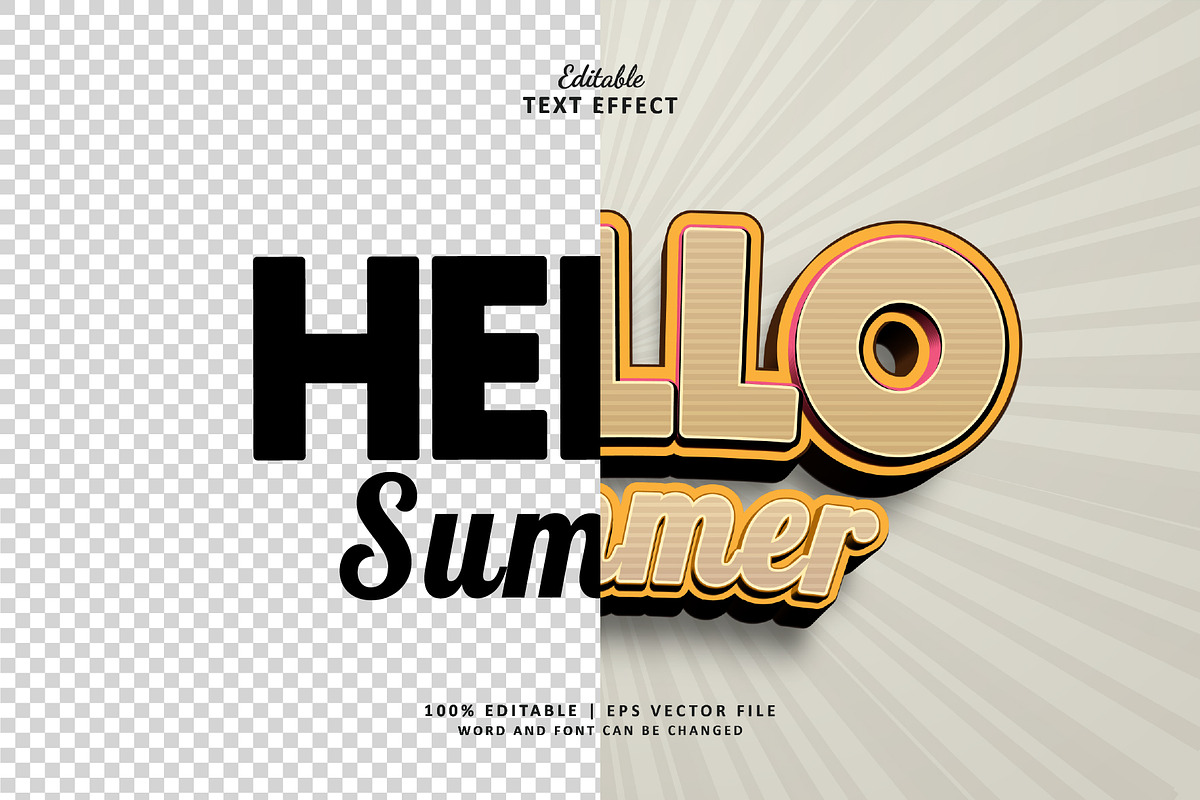 Text Effect Hello Summer, a Layer Style Add-On by Navy Graphic (Photo 2 of 2)