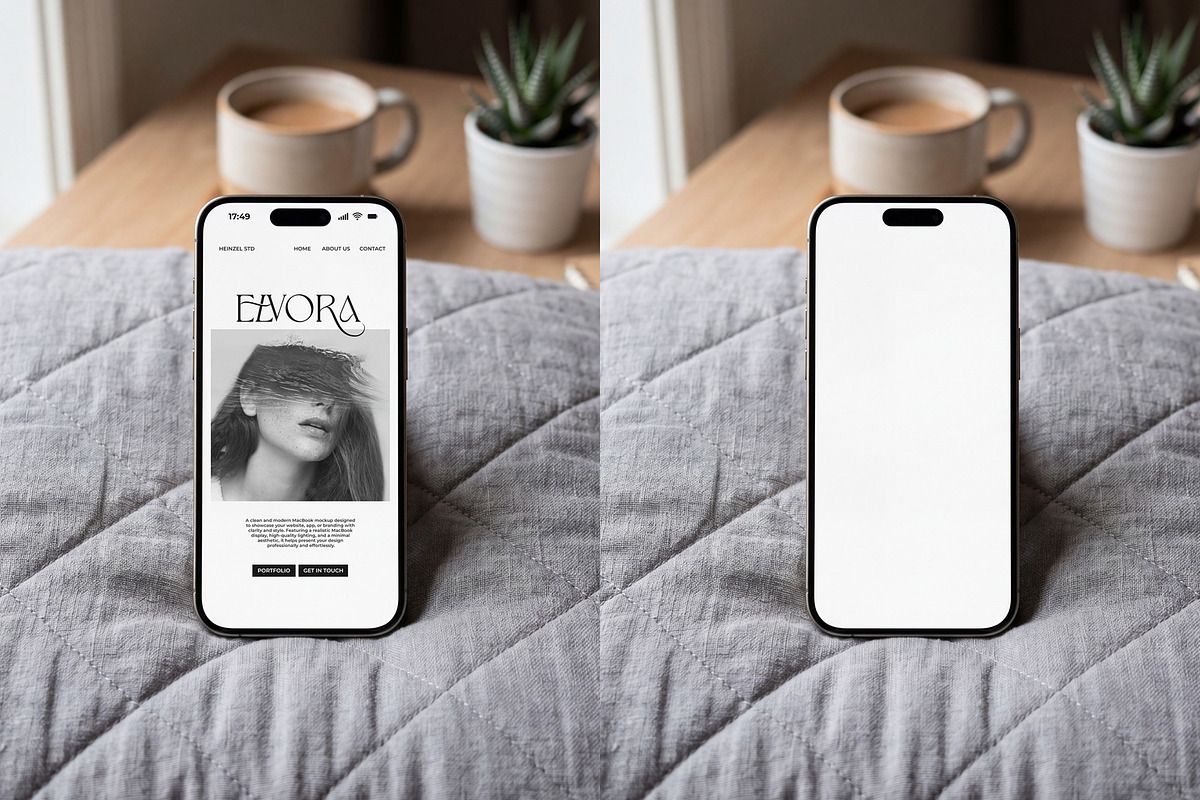 Elvora - iPhone Device Mockup, an iPhone Mockup by Heinzel Std Mockup (Photo 5 of 5)
