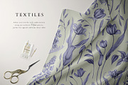 Tulips, floral pattern design, a Pattern Graphic by Marchel Studio (Thumbnail 6 of 7)