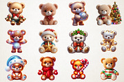 Cute Christmas Teddy Bear Sublimatio, an Illustration by RobertsArt (Thumbnail 2 of 5)