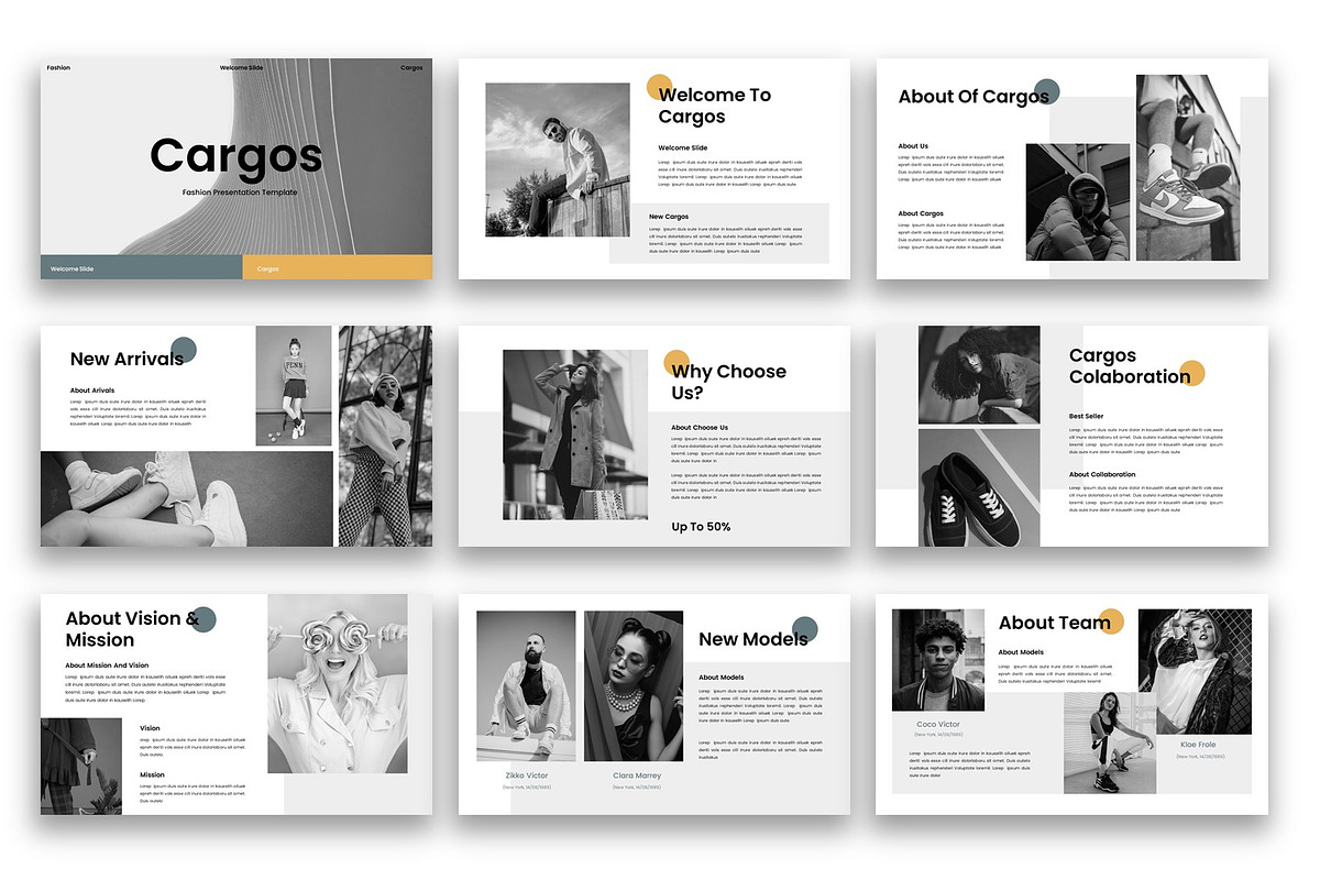 Cargos – Fahsion Google Slide, a Presentation Template by kreatifreya (Photo 3 of 5)
