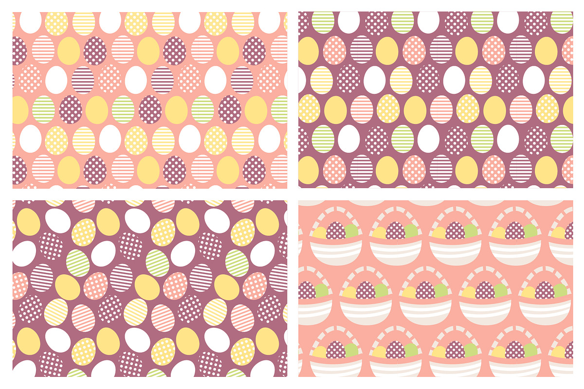 Happy Easter patterns elements cards, a Pattern Graphic by RevolutionizZed (Photo 12 of 16)
