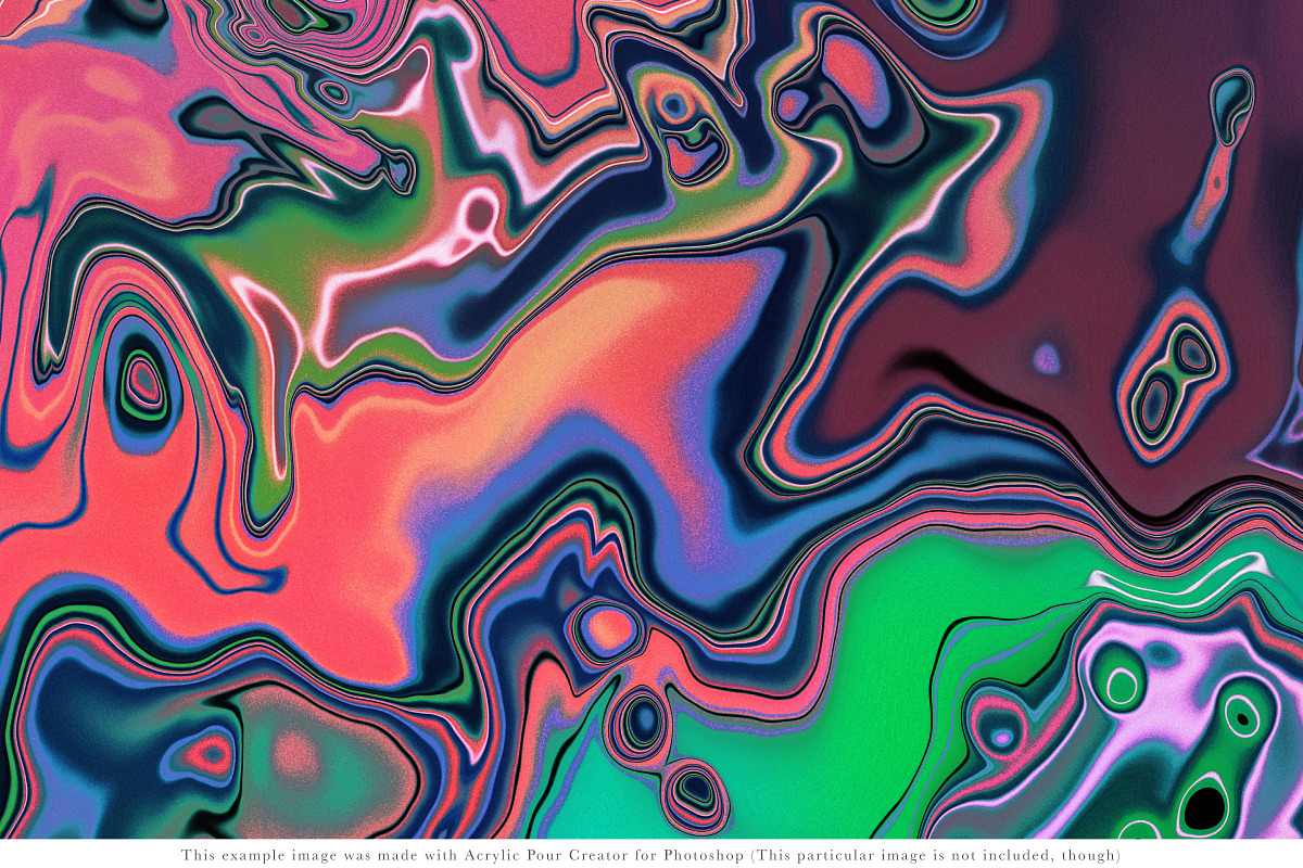 Acrylic Pour Creator for Photoshop, a Plug-in Add-On by Drifter Studio PrintShop (Photo 7 of 12)