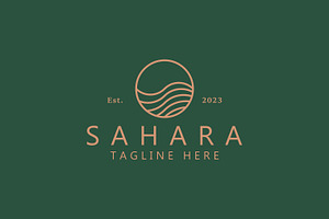 Sahara Desert Middle East Logo, a Branding & Logo Template by Signatoro