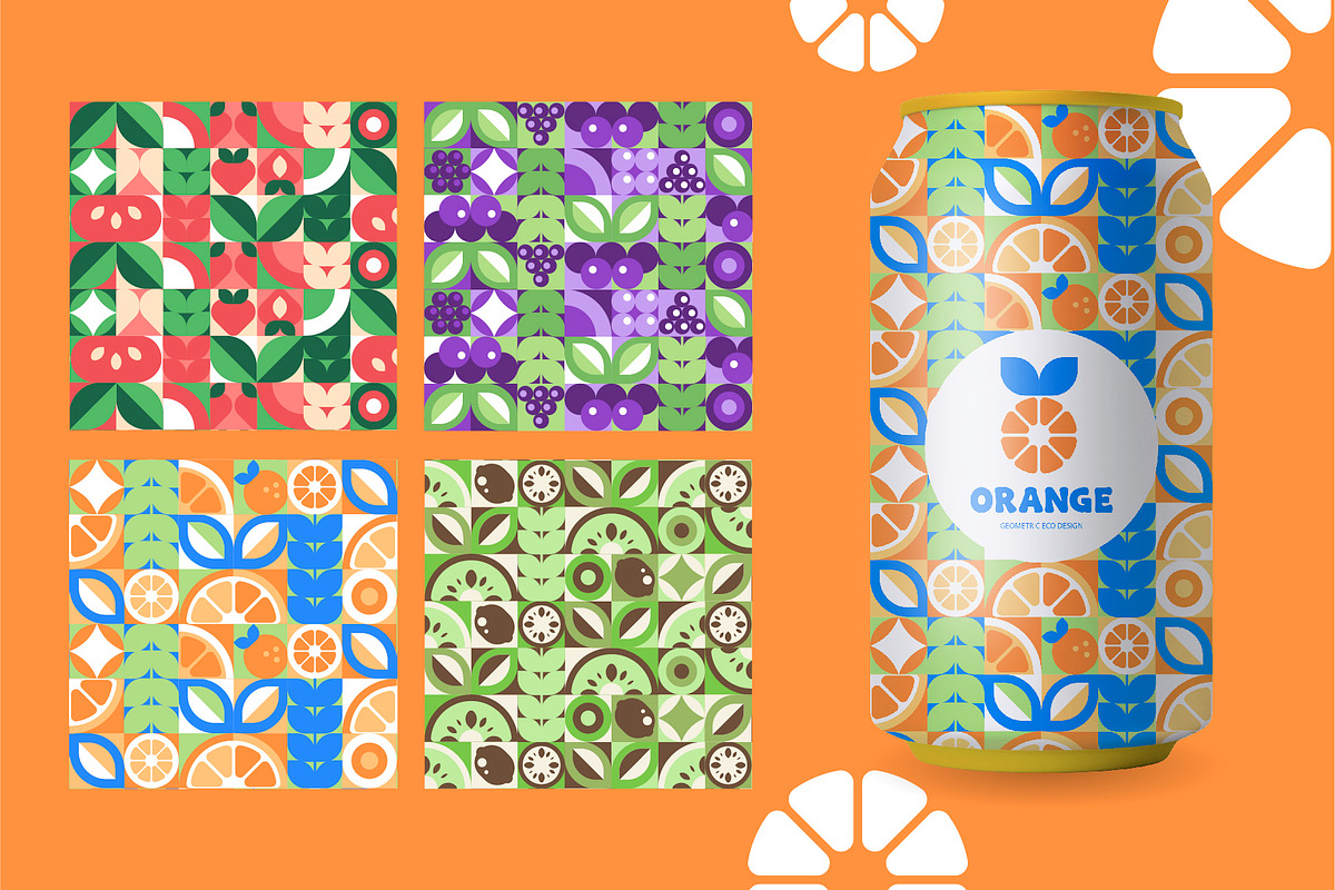 Mosaic Fruit and Veggie. Eco Food, a Food Illustration by Lettering_Logo (Photo 3 of 15)