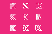 9 K Letter Logos - Vector & Mock-Up, a Branding & Logo Template by Multiple (Thumbnail 4 of 5)