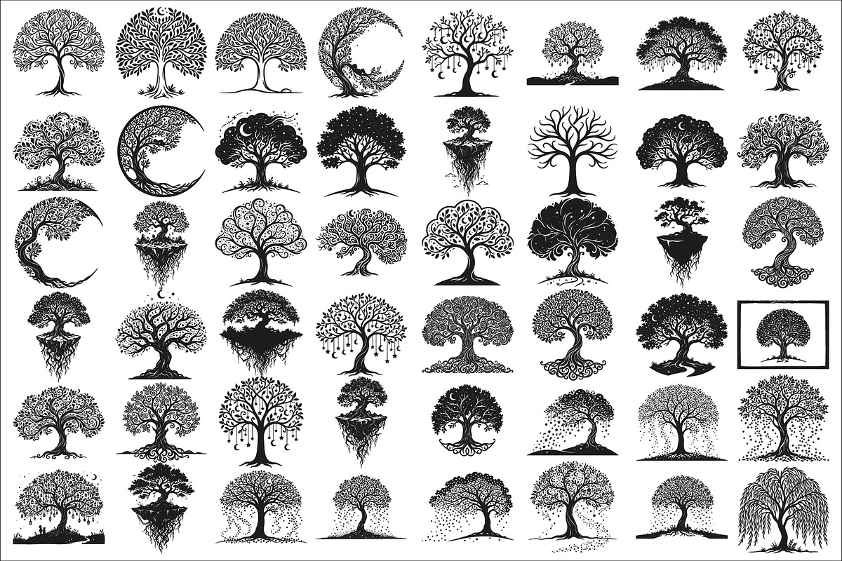 Elegant dream tree silhouette design, a Healthcare Illustration by Amazin_art (Photo 1 of 43)