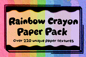 Rainbow Crayon Paper Texture Pack