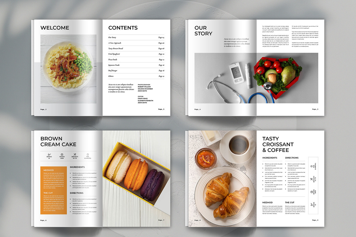 Cookbook | Recipe Book Template, a Brochure Template by Spark_Creative (Photo 14 of 17)