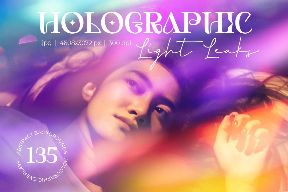 Holographic Light Leaks, a Texture Graphic by Julie&Taily (Photo 1 of 28)