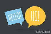 Speech bubble pack., an Object Graphic by Vitek Graphic (Thumbnail 1 of 5)